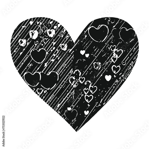 Hand drawn beautiful vector heart (ID: 753021922)