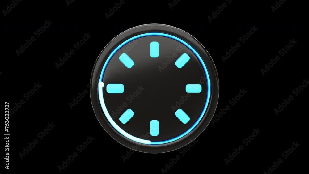 3D Animation of Waiting Overlay with Glowing Dots | Alpha Channel 3D Animation of Waiting Overlay with Glowing Dots | Alpha Channel