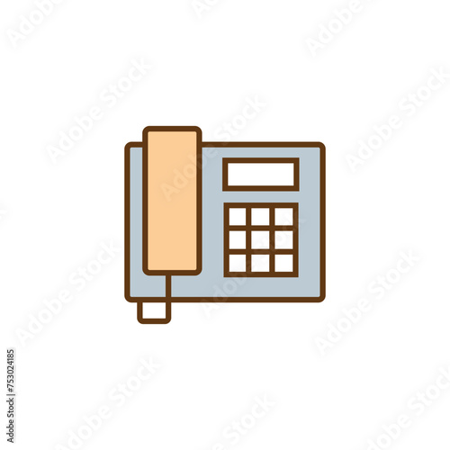 Telephone vector icon, illustration symbol