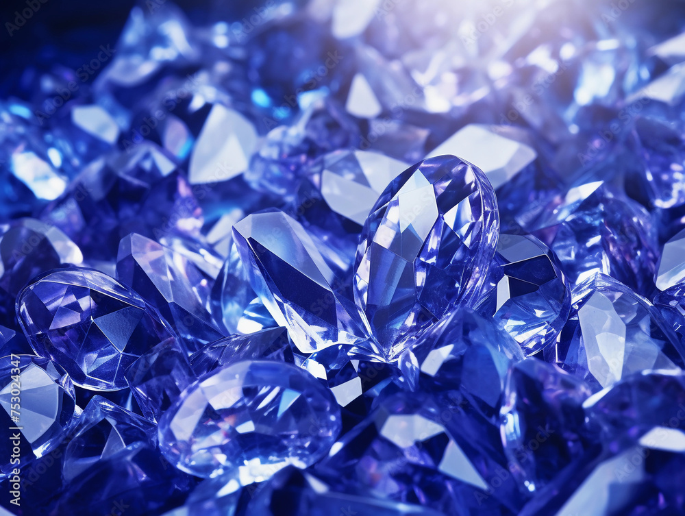 Beautiful shiny crystals sapphires background, blue sapphire gems wallpaper hd 