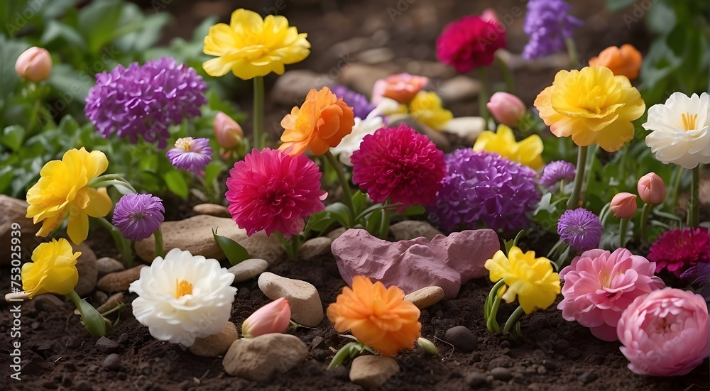 spring flowers in the garden spring sparks flower gardening zeal sunlight