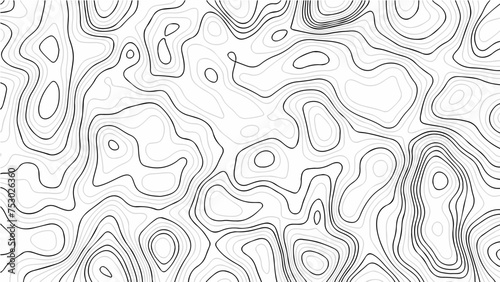 abstract White wave paper curved reliefs background .Panorama view gradient multicolor wave curve lines banner background design. Vector illustration. wave Line topography map contour background. 