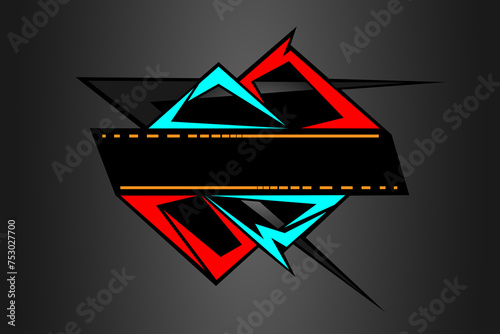 Racing Sticker Design Graphic design inspiration