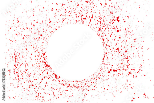 kumkum powder  in circle random dots use for indian traditional god worship and applying a bindi(mark) on forehead of woman for good luck,cutout transparent background,png format