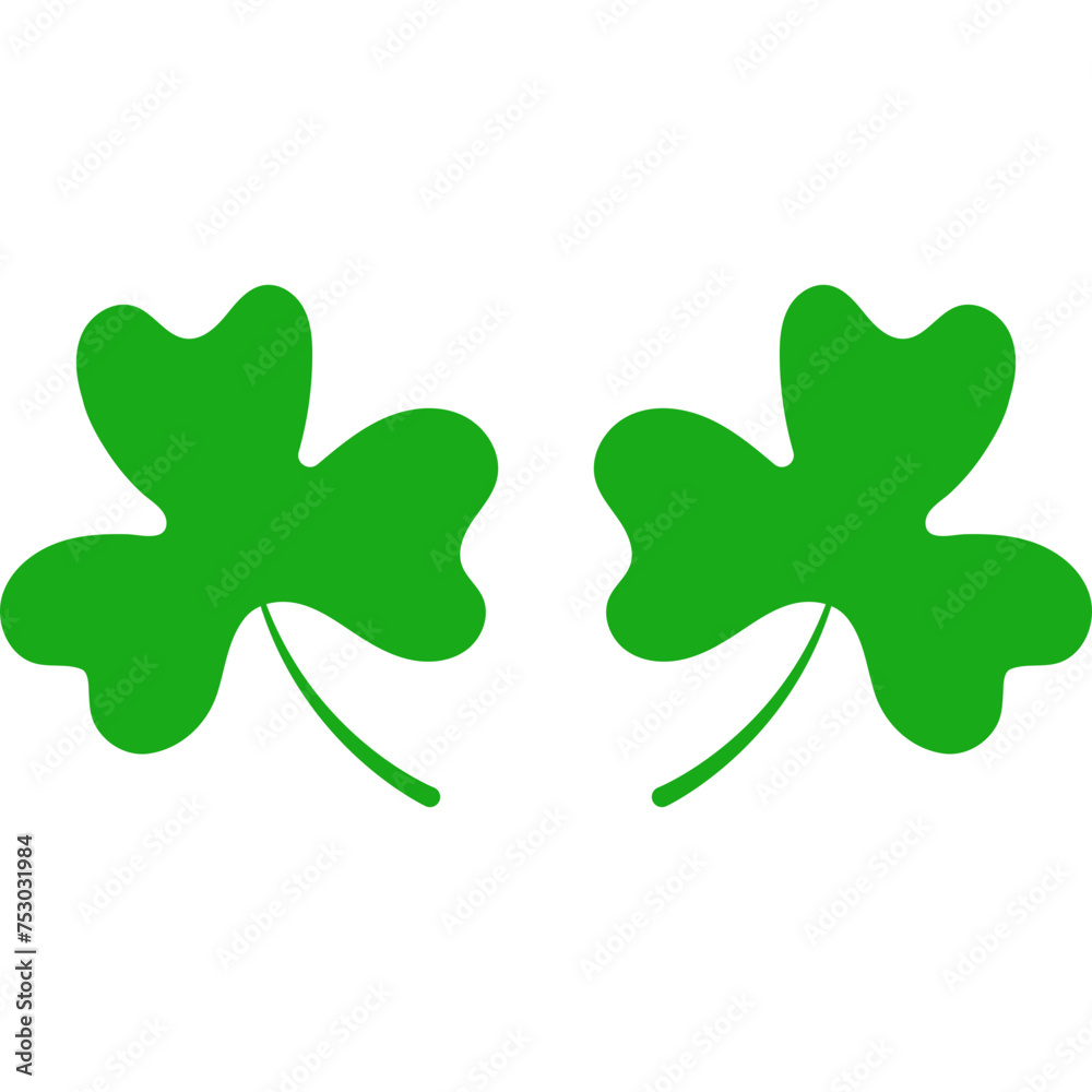 Fototapeta premium Patrick Day Clover Leaves