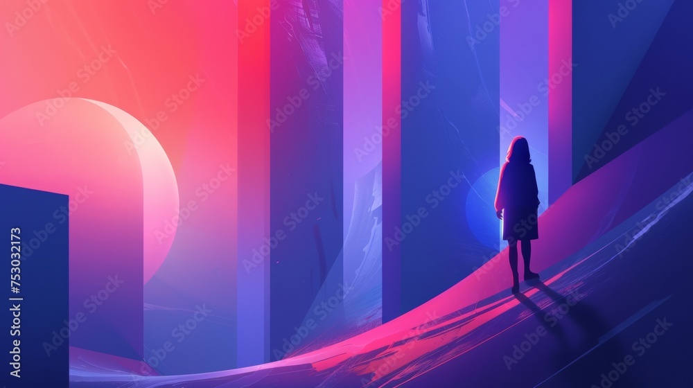 city,purple and blue hues gradients, blob, progressive city,purple and blue hues gradients, blob, progressive