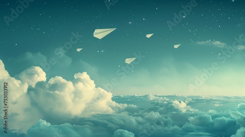 The paper airplane letter has been sent into the sky, symbolizing love, longing, and concern.