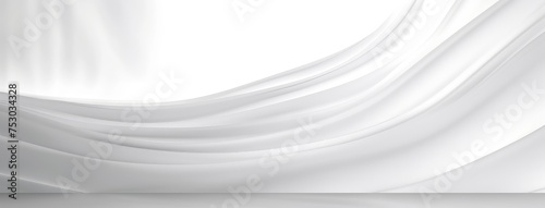 Elegant White Silk Fabric Background for Luxury Design