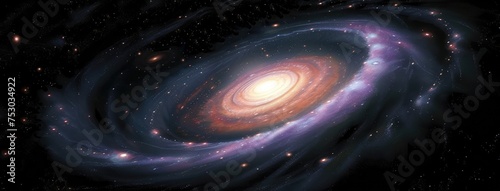 Majestic Spiral Galaxy in the Cosmos photo