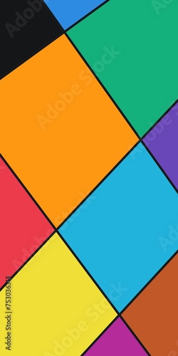 Colorful polygon abstract wallpaper with rectangular pattern