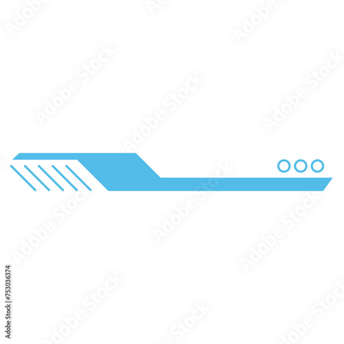 Cyber futuristic line header footer