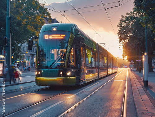 Public transportation solutions powered by hydrogen fuel cells, contributing to a sustainable urban ecosystem