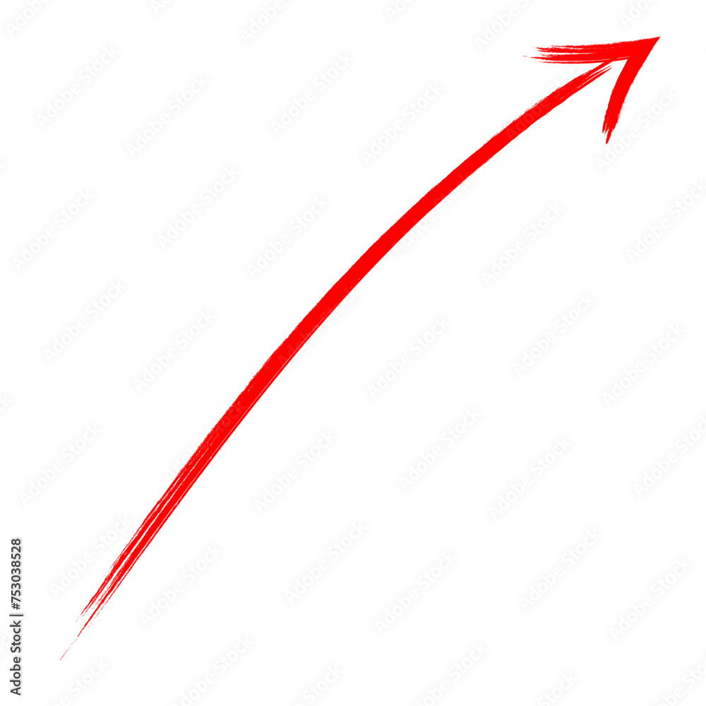 Red Hand Drawn Arrow Red Hand Drawn Arrow
