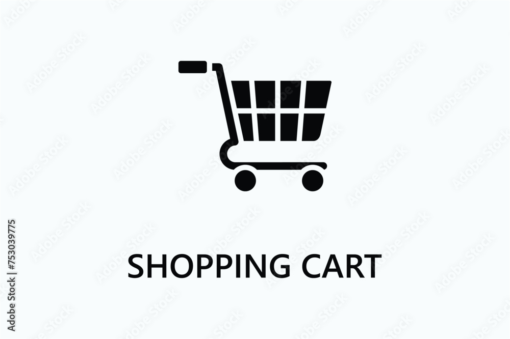 Shopping cart icon or logo sign symbol vector illustration Shopping cart icon or logo sign symbol vector illustration