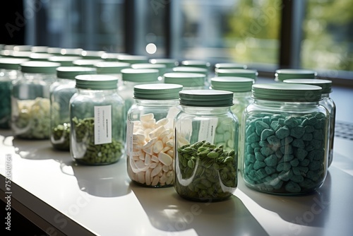 Bioplastic development lab green materials future of packaging photo