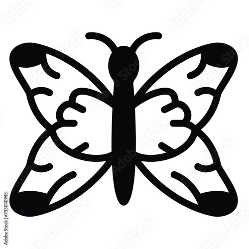Delicate winged beauty, symbol of transformation
