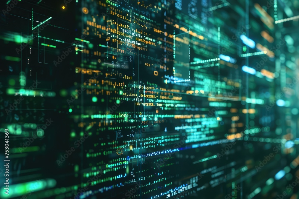 A person in front of multiple computer screens with lines of code, symbolizing cybersecurity, hacking, and programming concepts A person in front of multiple computer screens with lines of code, symbolizing cybersecurity, hacking, and programming concepts