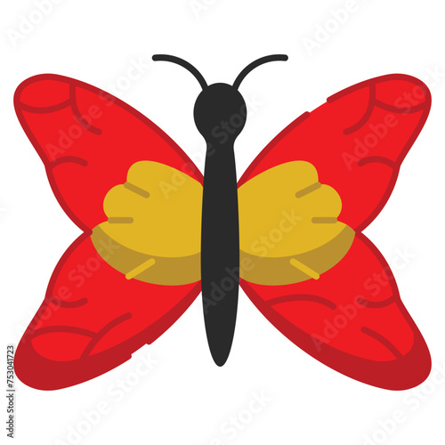 Delicate winged beauty, symbol of transformation