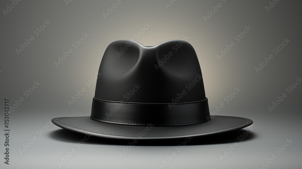 3d illustration of a fedora hat photo, generative ai 3d illustration of a fedora hat photo, generative ai