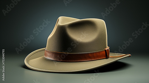 3d illustration of a fedora hat photo, generative ai