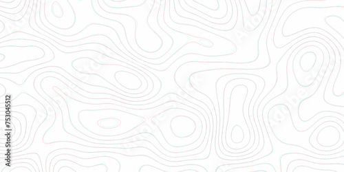 Modern 3d render, abstract white paper background. abstract blank detailed topographic contour map subtle white vector background. Map mockup infographics. Wavy backdrop. Cardboard.