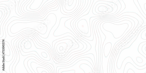 Modern 3d render, abstract white paper background. abstract blank detailed topographic contour map subtle white vector background. Map mockup infographics. Wavy backdrop. Cardboard.