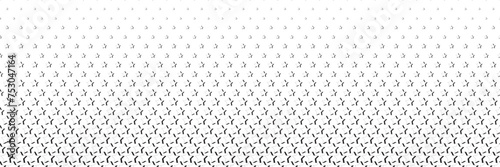 Blended  black line star on white for pattern and background,  Abstract geometric texture collection design. 
