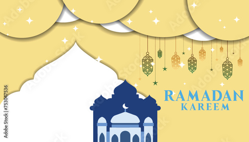 Vector Realistic Ramadan background
