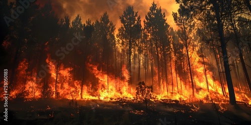 Forest Fire in the Summer Heat, To raise awareness of the dangers of forest fires and the impact they have on hikers and the environment