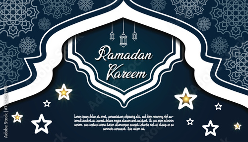 Vector Background Design for Islamic Ramadan celebration