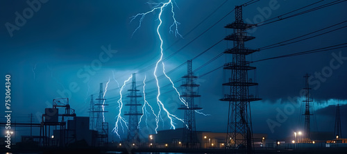 power plants, electricity, lightning 5