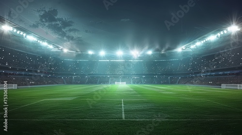 Blurred sports abstract background ideal for advertising with ample copy space for text placement.