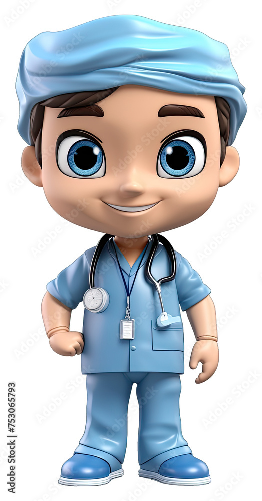A Skilled Swedish Anesthesiologist Isolated on a Transparent Background. Cutout PNG. A Skilled Swedish Anesthesiologist Isolated on a Transparent Background. Cutout PNG.