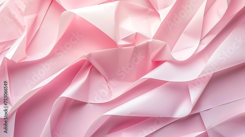 Unique mathematical background in light pastel tones from sheets of thick pale pink paper