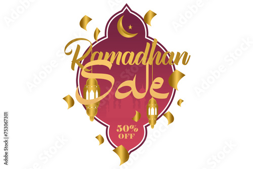 ramadan sale backgrund 50% off eps file free download