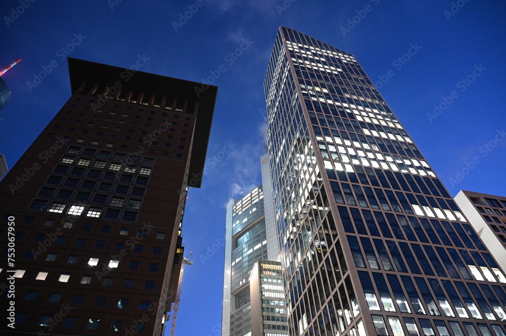 Obraz premium Hochhaeuser in Frankfurt