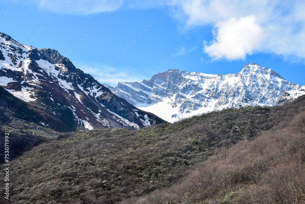 Huanglong Scenic Area Summer View in Sichuan Province, China