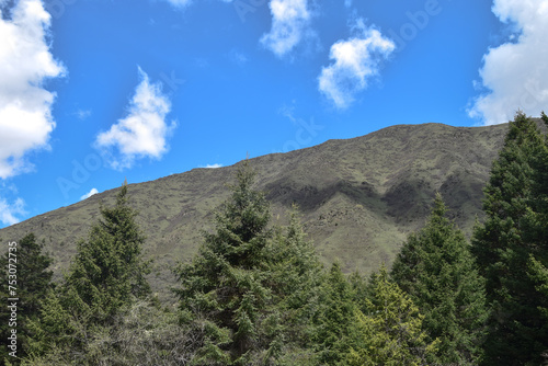 Huanglong Scenic Area Summer View in Sichuan Province  China