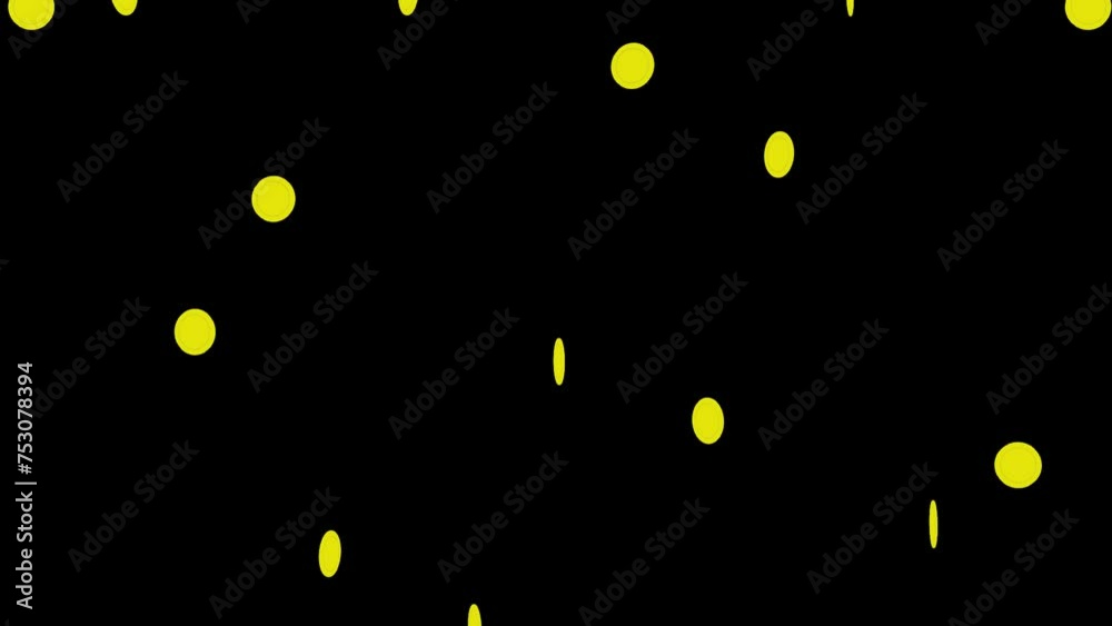 A lot of coins fall from top to bottom. Falling money isolated on black background A lot of coins fall from top to bottom. Falling money isolated on black background