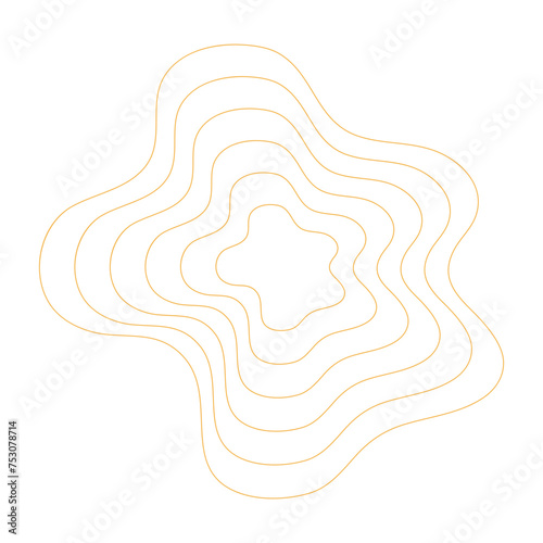 Topography Line Art