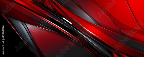Abstract high contrast red and black background. red and black shapes background suitable for wallpaper, web banner, cover  © Jadu