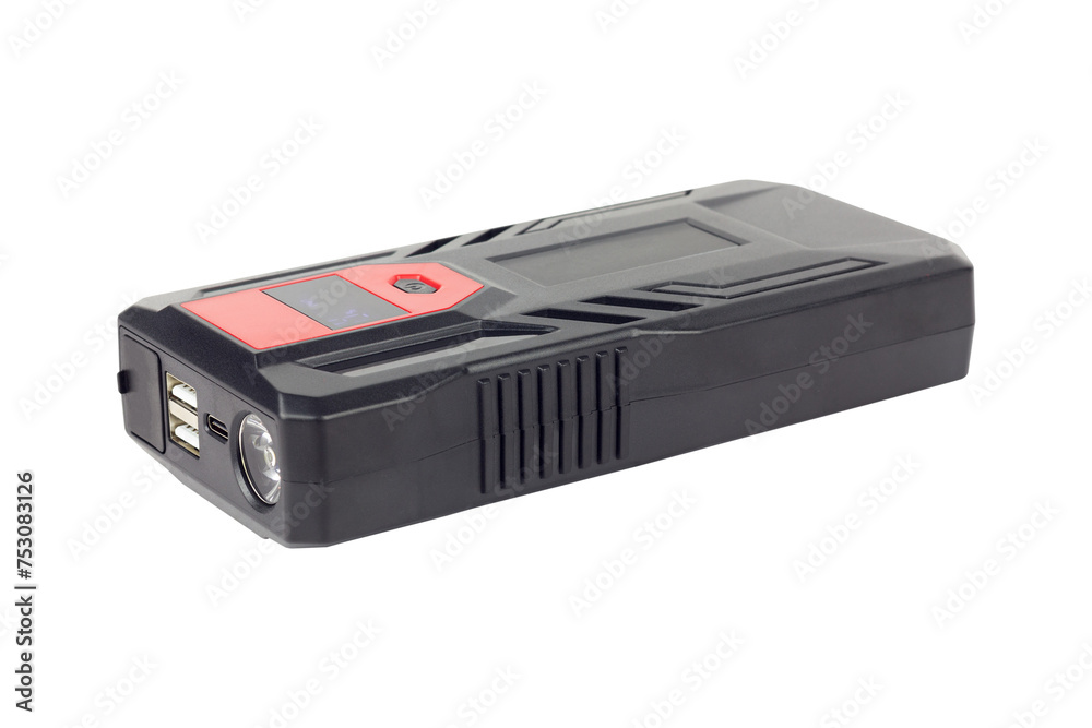 Starter charger, isolated from background Starter charger, isolated from background