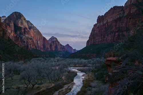 Sunset in Zion National Park 