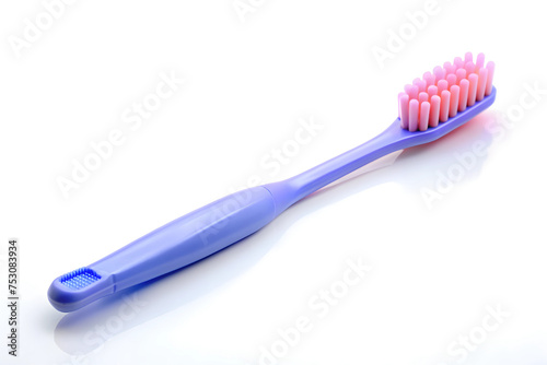 Blue toothbrush isolated on a white background