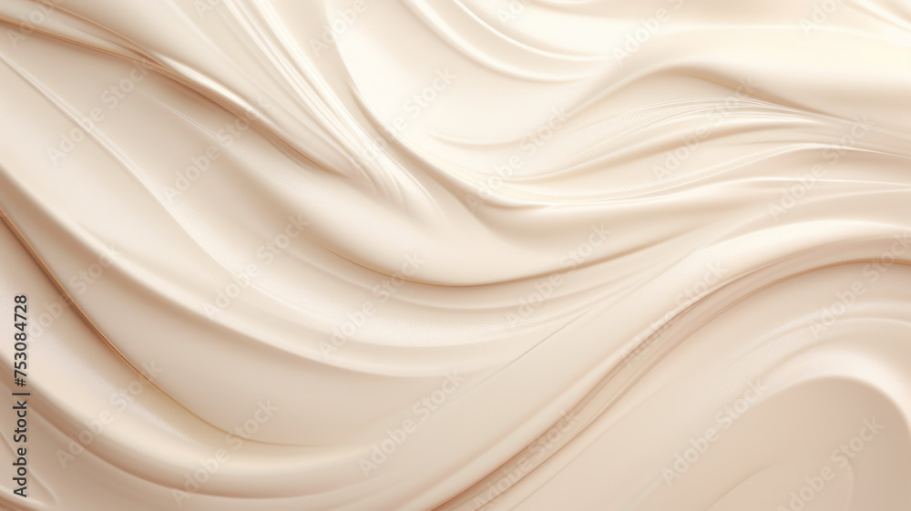 Streaks of creamy cosmetic on white background Streaks of creamy cosmetic on white background