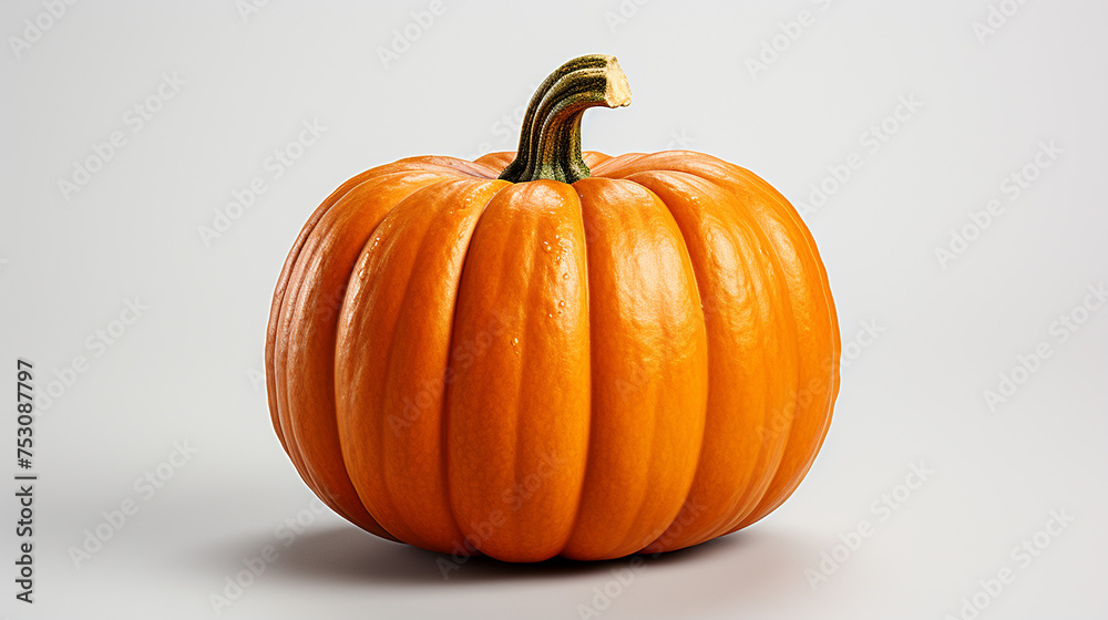 3d rendered photo of pumpkin on a white background, generative ai 3d rendered photo of pumpkin on a white background, generative ai