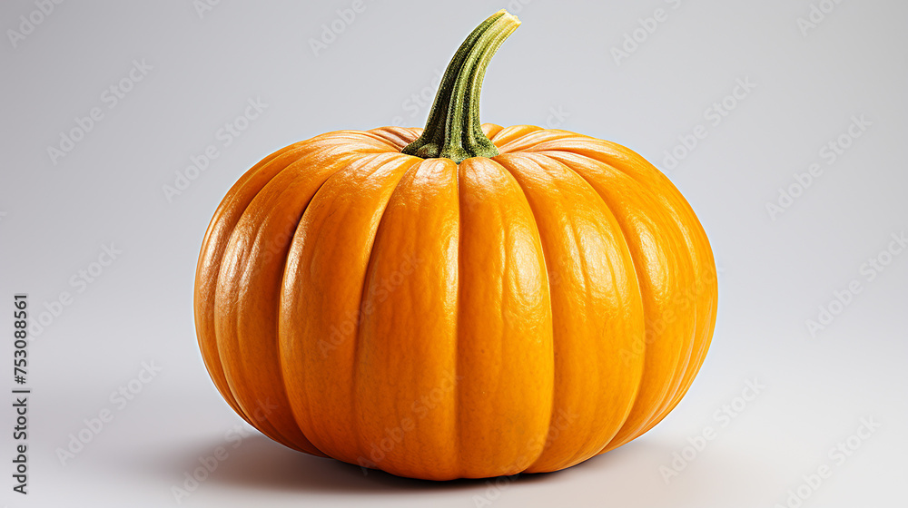 3d rendered photo of pumpkin on a white background, generative ai 3d rendered photo of pumpkin on a white background, generative ai