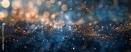 Abstract Bokeh Lights Background with Warm Tones. An abstract image showcases a mesmerizing array of bokeh lights, shimmering with warm and cool tones, creating a dreamy backdrop.
