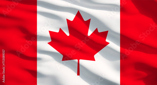 Canada country national flag symbol vector design.canadian nation patriotism freedom nationality state state red white colour maple icon concept sign illustration.leaf travel banner background 
