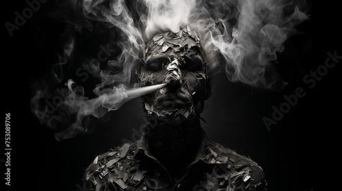 Smoke kills concept. Anti tobacco photo